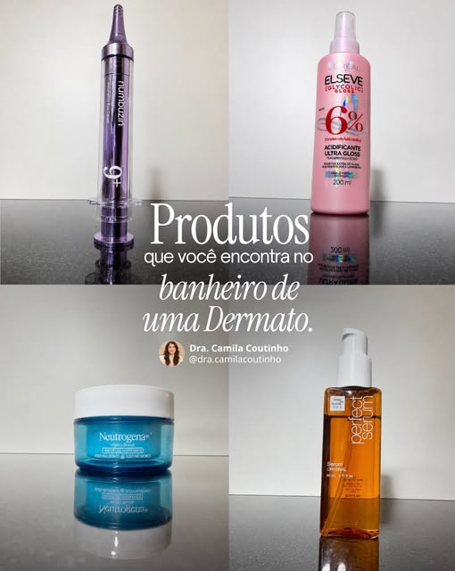 Um pouquinho do que não pode faltar no banheiro de uma dermato. 🧴✨

#dermato #skincare #produtinhos
