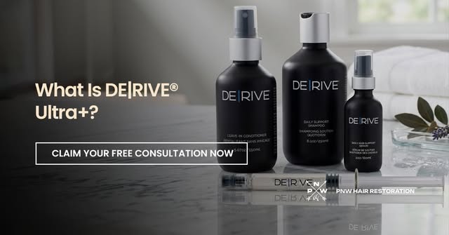 Not every hair restoration option involves surgery. DE|RIVE® Ultra+ is a non-surgical,
non-invasive 
