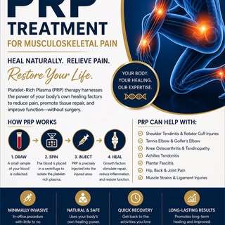 #PRP #PainRelief #RegenerativeMedicine #JointPain #SportsInjury HealingNaturally Wellness NonSurg

G