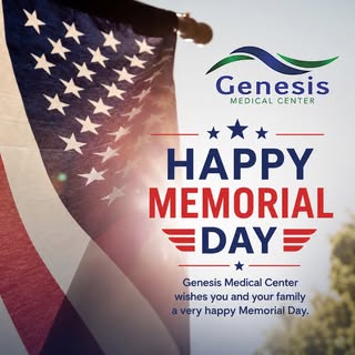 #MemorialDay #HonorAndRemember #GenesisMedicalCenter #USA #MemorialDay2026 ThankYouForYourService

T