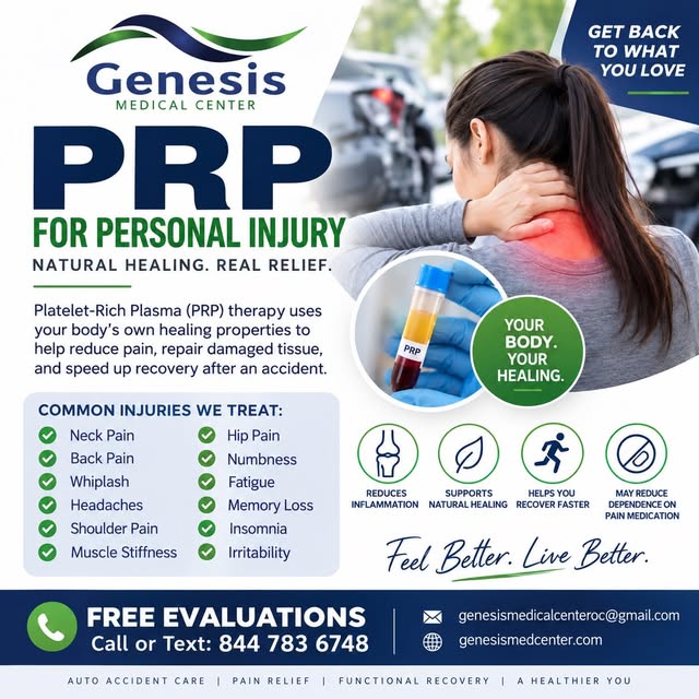 #PRP #PlateletRichPlasma #PersonalInjury #AutoAccident #CarAccident InjuryTreatment PainManagement R