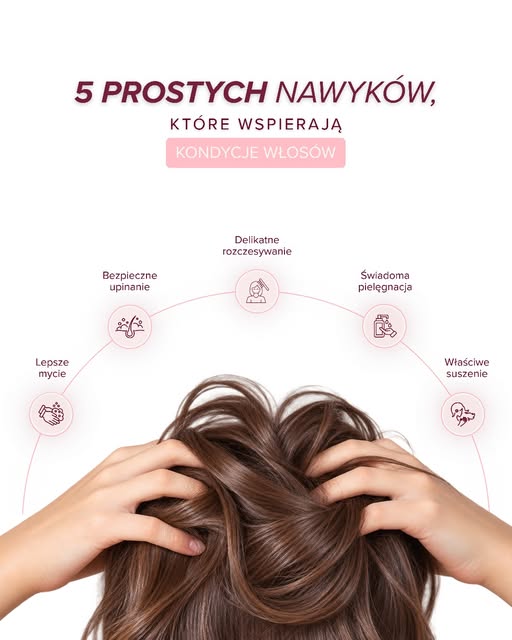 Twoje włosy nie potrzebują skomplikowanej pielęgnacji. Czasem wystarczy kilka prostych nawyków 🌸

O