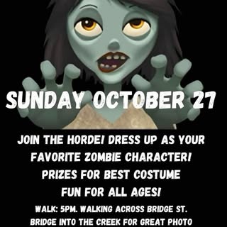 We are grateful for the overwhelming support from our community for our last-minute Zombie Walk. We 