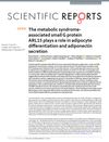 The metabolic syndrome- associated small G protein ARL15 plays a role in adipocyte differentiation and adiponectin secretion