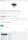 2020 World Congress Program At-a-Glance