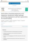 Fetal milieu-simulating hyaluronic acid-dopamine-chondroitin sulfate hydrogel promoting angiogenesis and hair regeneration for wound healing