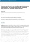 Evaluating Treatments for Male Androgenetic Alopecia: Clinical Profile and Comparative Efficacy of Platelet Rich Plasma and Minoxidil with Finasteride