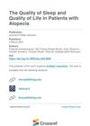 The Quality of Sleep and Quality of Life in Patients with Alopecia