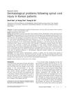 Dermatological problems following spinal cord injury in Korean patients