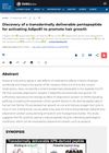 Discovery of a transdermally deliverable pentapeptide for activating AdipoR1 to promote hair growth