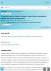 A dramatic case of diabetic gustatory hyperhidrosis successfully treated with topical glycopyrrolate