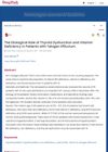 The Etiological Role of Thyroid Dysfunction and Vitamin Deficiency in Patients with Telogen Effluvium