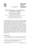 Office Management of the Adolescent with Diabetes Mellitus