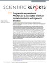 Progressive expression of PPARGC1α is associated with hair miniaturization in androgenetic alopecia