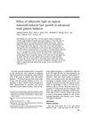 Effect of ultraviolet light on topical minoxidil-induced hair growth in advanced male pattern baldness