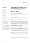Mendelian randomization study highlights hypothyroidism as a causal determinant of alopecia areata