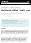 Depression and anxiety in women with polycystic ovarian syndrome: a literature survey