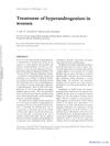 Treatment of hyperandrogenism in women