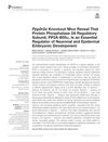 Ppp2r2a Knockout Mice Reveal That Protein Phosphatase 2A Regulatory Subunit, PP2A-B55α, Is an Essential Regulator of Neuronal and Epidermal Embryonic Development