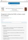 Diagnostic criteria for PCOS: Is there a need for a rethink?