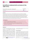 Sertoliform endometrioid carcinoma of the right ovary