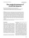 The surgical treatment of cicatricial alopecia