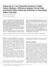 Follow-Up of 1 mg Finasteride Treatment of Male Pattern Baldness—Difference between Clinical Trials and Private Office Follow-Up