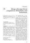 Drugs affecting blood coagulation, fibrinolysis, and hemostasis