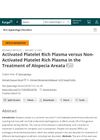 Activated Platelet Rich Plasma Versus Non-Activated Platelet Rich Plasma in the Treatment of Alopecia Areata