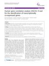 Human gene correlation analysis (HGCA): A tool for the identification of transcriptionally co-expressed genes