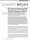 Whole-genome sequencing of eight goat populations for the detection of selection signatures underlying production and adaptive traits