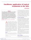 Emollients: application of topical treatments to the skin