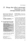 Drugs that affect autonomic functions or the extrapyramidal system