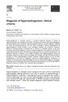 Diagnosis of hyperandrogenism: clinical criteria