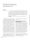 Follicular Unit Extraction: A 2008 Study on Hair Transplantation Method