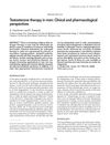 Testosterone therapy in men: Clinical and pharmacological perspectives