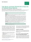 Lead, Mercury, and Arsenic Poisoning Due to Topical Use of Traditional Chinese Medicines