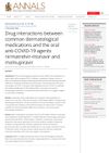 Drug interactions between common dermatological medications and the oral anti-COVID-19 agents nirmatrelvir-ritonavir and molnupiravir