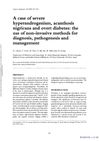 A case of severe hyperandrogenism, acanthosis nigricans and overt diabetes: the use of non-invasive methods for diagnosis, pathogenesis and management