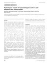 Psychological aspects of hyperandrogenic states in late adolescent and young women