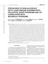 PREVALENCE OF NON-ALCOHOLIC FATTY LIVER DISEASE IN WOMEN WITH POLYCYSTIC OVARY SYNDROME AND ITS CORRELATION WITH METABOLIC SYNDROME