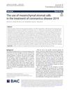 The use of mesenchymal stromal cells in the treatment of coronavirus disease 2019