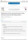 Modulation of hair growth by topical drug delivery enhanced by STAR particles