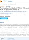 Antioxidant and Antibacterial Activity of Organic Extracts of Roots of &amp;lt;i&amp;gt;Glycyrrhiza Glabra Linn&amp;lt;/i&amp;gt;