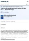 The Efficacy of Platelet-Rich Plasma for Hair Loss: A Proven Therapy