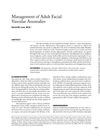 Management of Adult Facial Vascular Anomalies