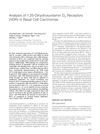 Analysis of 1,25-Dihydroxyvitamin D3 Receptors (VDR. in Basal Cell Carcinomas
