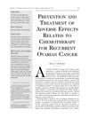 Prevention and treatment of adverse effects related to chemotherapy for recurrent ovarian cancer