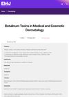 Botulinum Toxins in Medical and Cosmetic Dermatology
