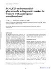 Is 3α, 17β-androstanediol-glucuronide a diagnostic marker in women with androgenic manifestations?